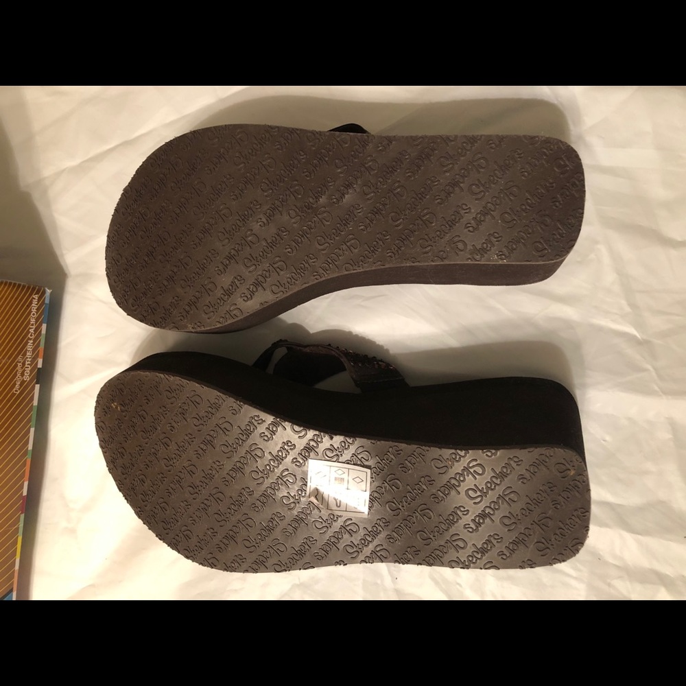 BrandNew Skechers Pin Up Cali Wedge Bling Sandals - Picture 11 of 16